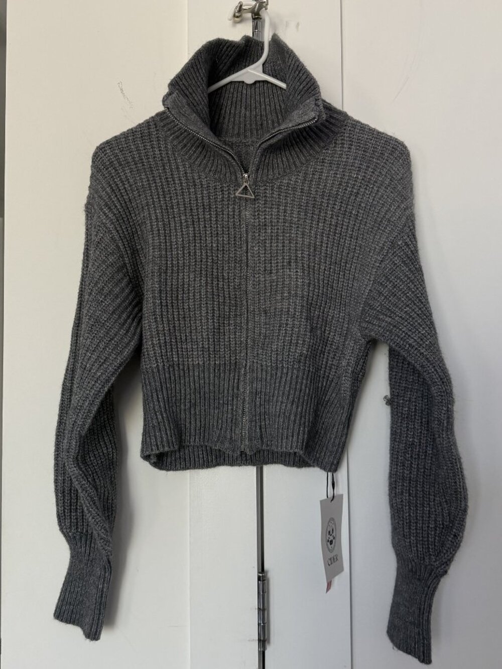 NWT Cider Zip Up Sweater Jacket Charcoal